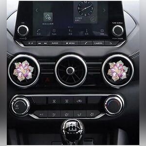Bling Flower Air Vent Clips, 2 Pcs Crystal Daisy Car Air Fresheners Vent…